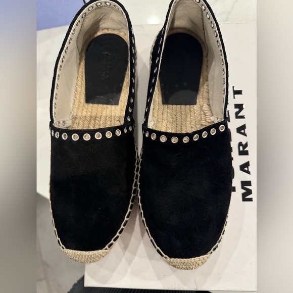ISABEL MARANT Black Canae Espadrilles - Picture 4 of 6